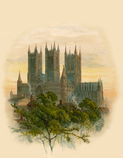 Lincoln Katedrali, Güney Batı by Arthur Wilde Parsons