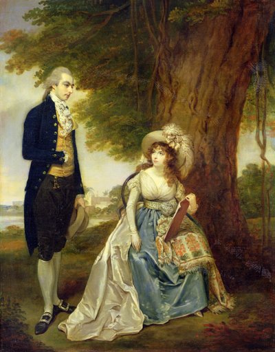 Bay ve Bayan Fraser, c.1785-90 (tuval üzerine yağlı boya) by Arthur William Devis