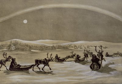 James Duffield Harding (1798-1863) tarafından oyulmuş Laponya