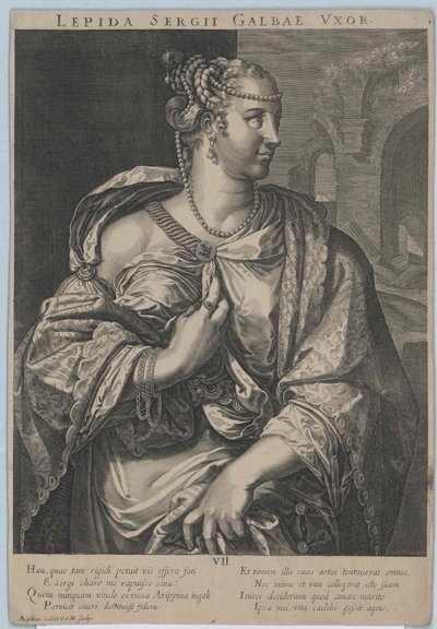 MS 1. yüzyıl Aemilia Lepida by Artist Unknown