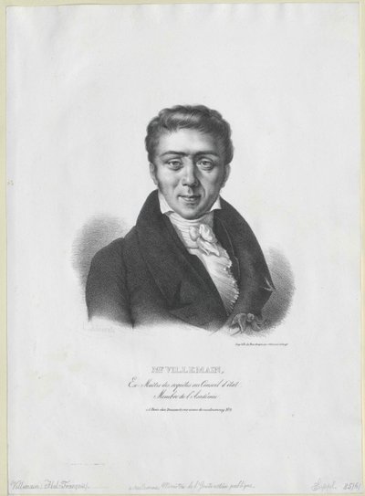 Abel-Francois Villemain by Artist Unknown