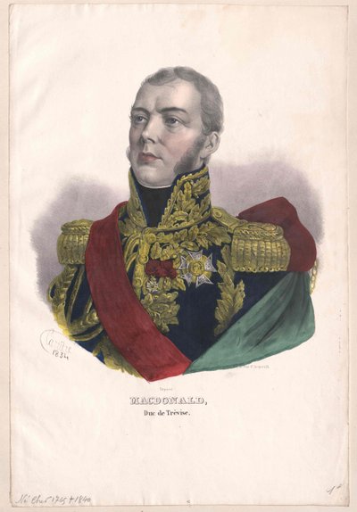 Alexandre MacDonald (baskı) by Artist Unknown