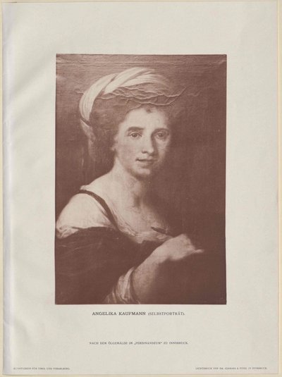 Angelika Kauffmann (baskı) by Artist Unknown