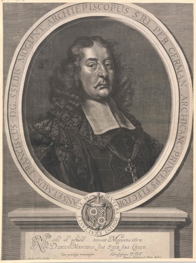 Anselm Franz von Ingelheim (baskı) by Artist Unknown
