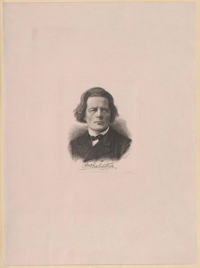 Anton Rubinstein (baskı) by Artist Unknown