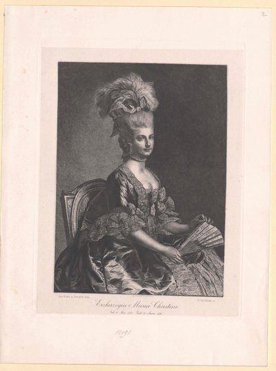 Avusturya Arşidüşesi Marie Christine by Artist Unknown
