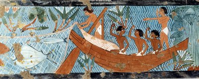 Mısır Sanatı: Seine balıkçılığı. Teb