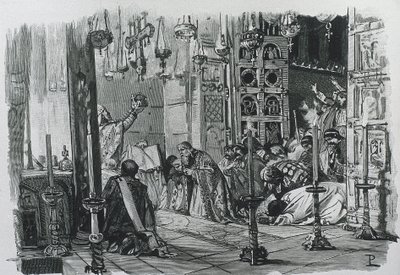 CHARLEMAGNE ya da I. CHARLES (742-814). Frankların ve Lombardların Kralı (768-814) ve Kutsal Roma İmparatoru (800-814). Şarlman