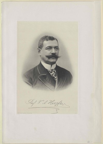 Charles August Herzfeld (baskı) by Artist Unknown