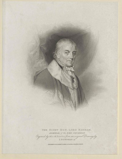 Charles Baron Barham Middleton (baskı) by Artist Unknown