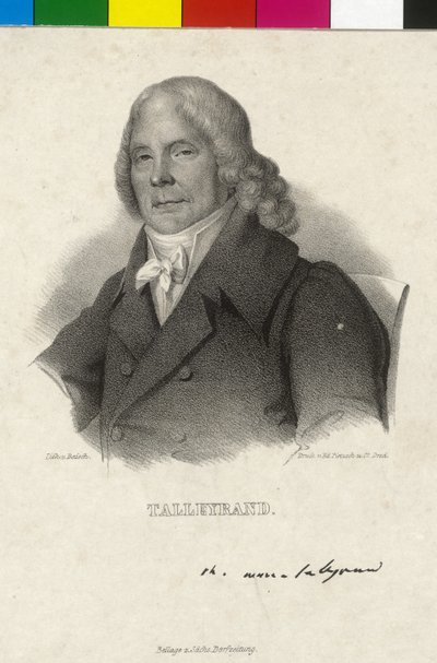 Charles Maurice Dük Talleyrand-Perigord by Artist Unknown