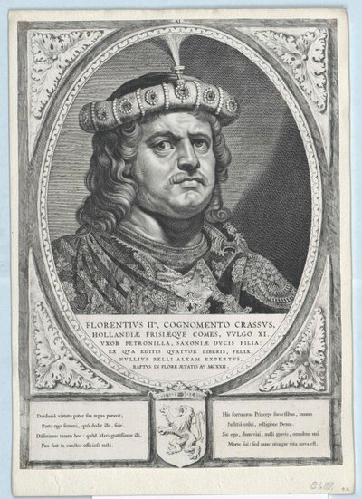 Hollanda Floransa Kontu II (baskı) by Artist Unknown