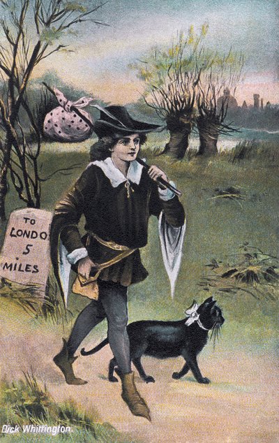 Dick Whittington Londra yolunda (baskı) by Artist Unknown