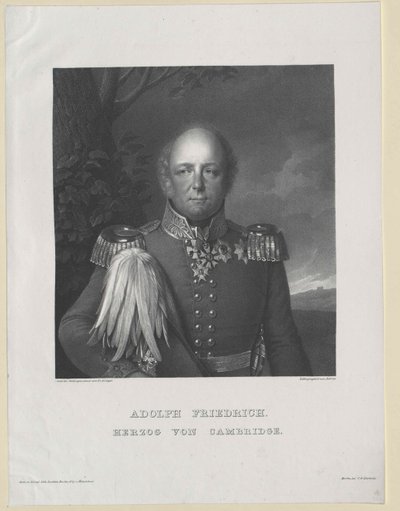 Cambridge Dükü Adolf Friedrich by Artist Unknown
