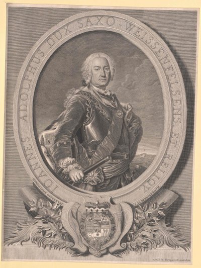 Saxe-Weissenfels Dükü Johann Adolf II by Artist Unknown