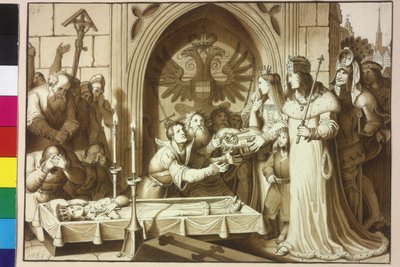 İmparator Frederick III ve dükler Albrecht ve Sigmund by Artist Unknown