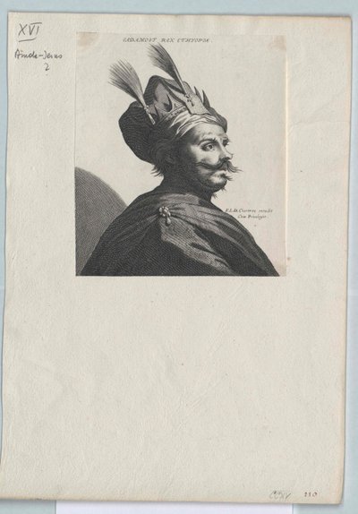 Habeşistan İmparatoru Amda-İsa (baskı) by Artist Unknown