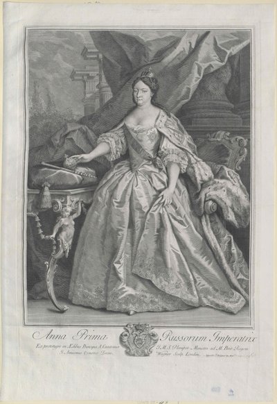 Rusya İmparatoriçesi Anna Ioannovna by Artist Unknown