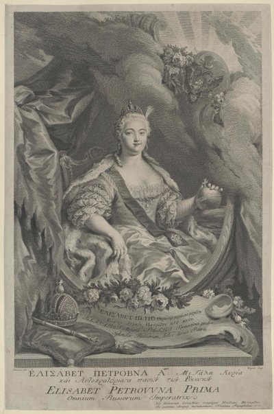 Rusya İmparatoriçesi Elisabeth by Artist Unknown