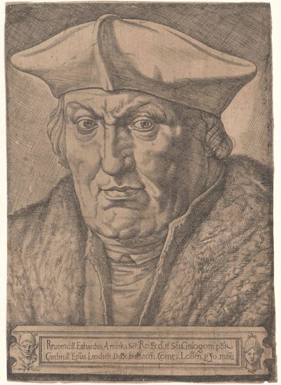 Erhard von der Marck (baskı) by Artist Unknown