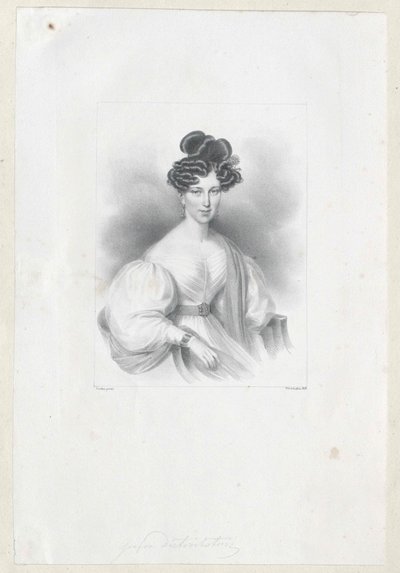 Gabriele Kontes Wratislaw von Mitrowitz by Artist Unknown