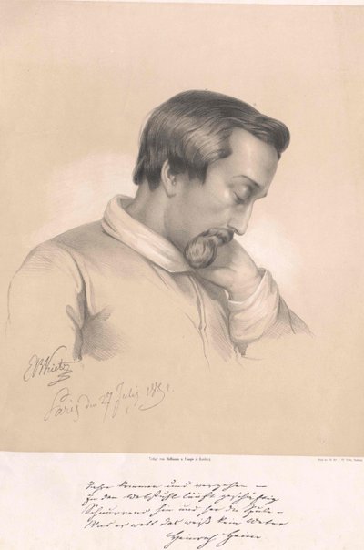 Heinrich Heine (baskı) by Artist Unknown
