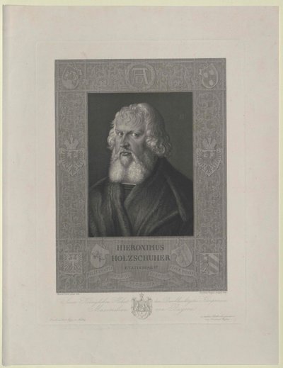 Hieronymus Holzschuher (baskı) by Artist Unknown