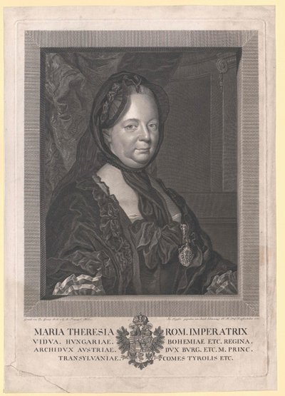 Kutsal Roma İmparatoriçesi Maria Theresa by Artist Unknown