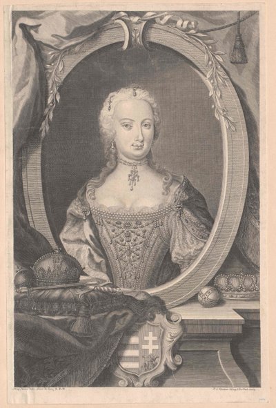 Kutsal Roma İmparatoriçesi Maria Theresa by Artist Unknown