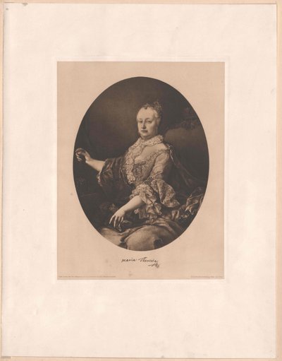 Kutsal Roma İmparatoriçesi Maria Theresa by Artist Unknown