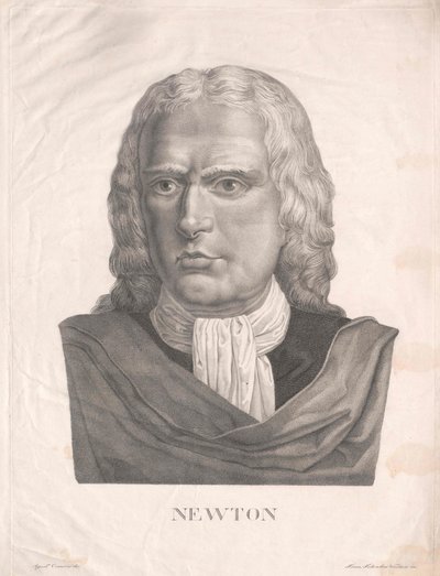 Isaac Newton (baskı) by Artist Unknown