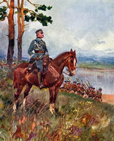 Jozef Pilsudski (baskı) by Artist Unknown