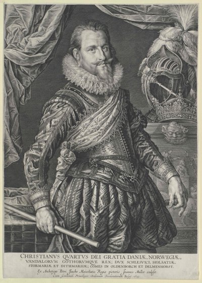 Danimarka Kralı Christian IV by Artist Unknown