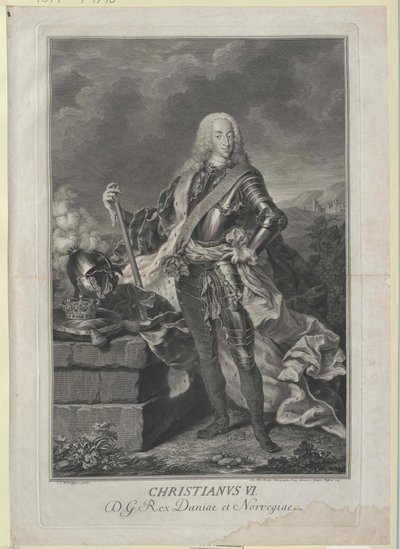 Danimarka Kralı Christian VI by Artist Unknown