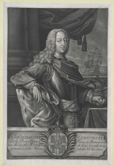 Danimarka Kralı Christian VI by Artist Unknown