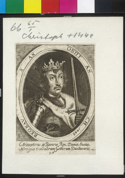 Danimarka ve İsveç Kralı Christoph III by Artist Unknown