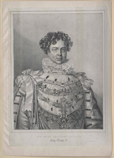 İngiltere Kralı George IV by Artist Unknown