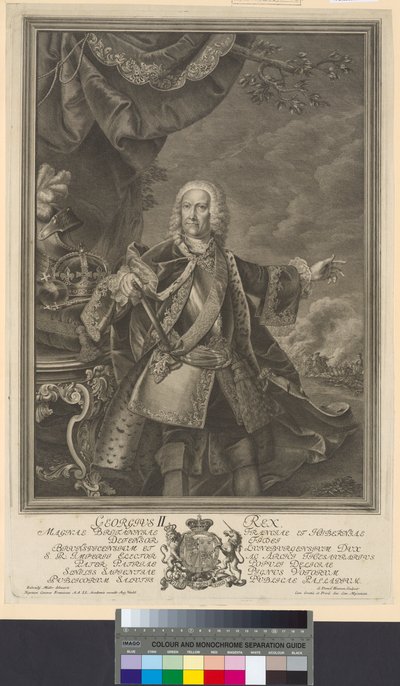 İngiltere Kralı Hanover elektörü George II by Artist Unknown
