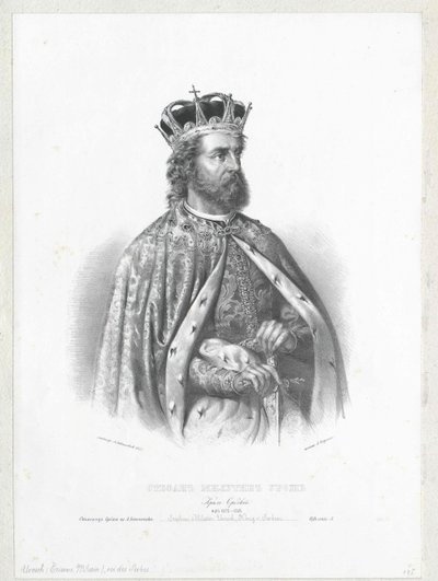 Sırbistan Kralı Stephen Urosch II by Artist Unknown