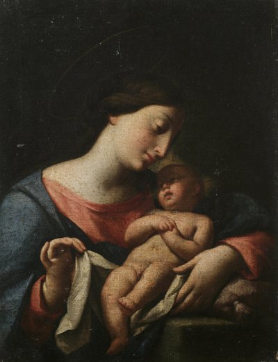 Madonna ve Çocuk (tuval üzerine yağlıboya) by Artist Unknown