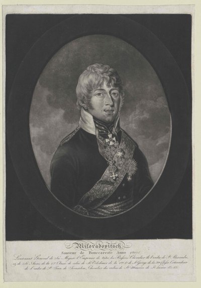 Mikhail Andreyevich Kont Miloradovich by Artist Unknown