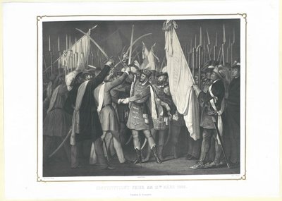 Anayasa töreni 15 Mart 1848 by Artist Unknown