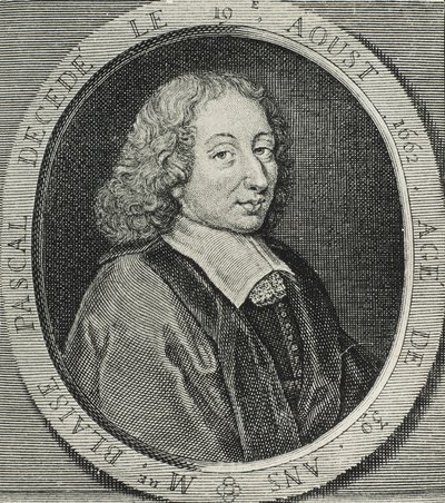PASCAL, Blaise (1623-1662). Fransız matematikçi, fizikçi ve filozof. Gravür by Artist Unknown