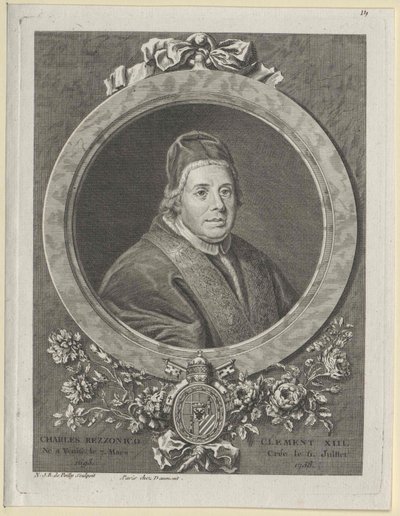 Papa Clement XIII (baskı) by Artist Unknown