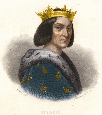 Louis IX veya Saint Louis Portresi (1214 - 1270), Fransa Kralı by Artist Unknown