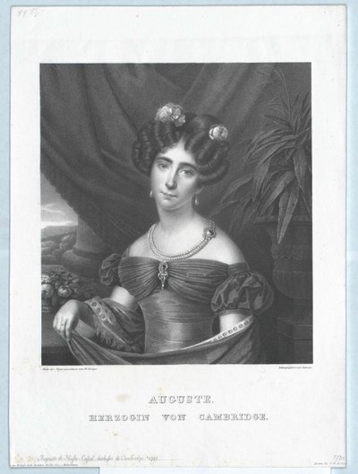 Hessen-Kassel Prensesi Auguste by Artist Unknown