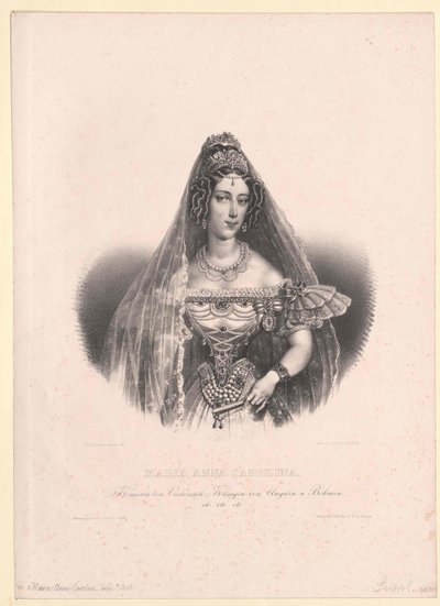 Savoyen-Sardinien Prensesi Maria Anna by Artist Unknown