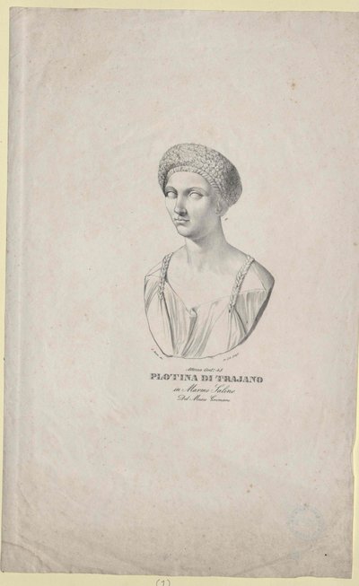 Roma İmparatoriçesi Plotina by Artist Unknown