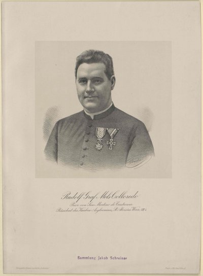 Rudolf count Mels-Colloredo (baskı) by Artist Unknown