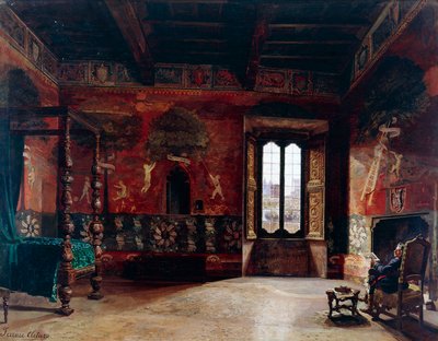 İç mekan, Arturo Ferrari (1861-1932), tuval üzerine yağlı boya by Arturo Ferrari
